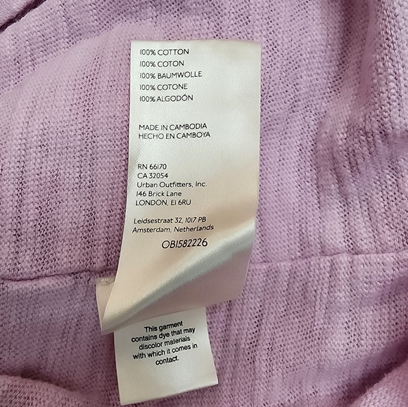 We The Free Size M 100% Cotton Lavender Turtleneck Sweater Longsleeve - Picture 5 of 7